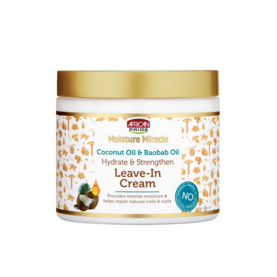 African Pride -  Moisture Miracle -  Coconut Oil And Baobab Oil Leave In Cream 425 g