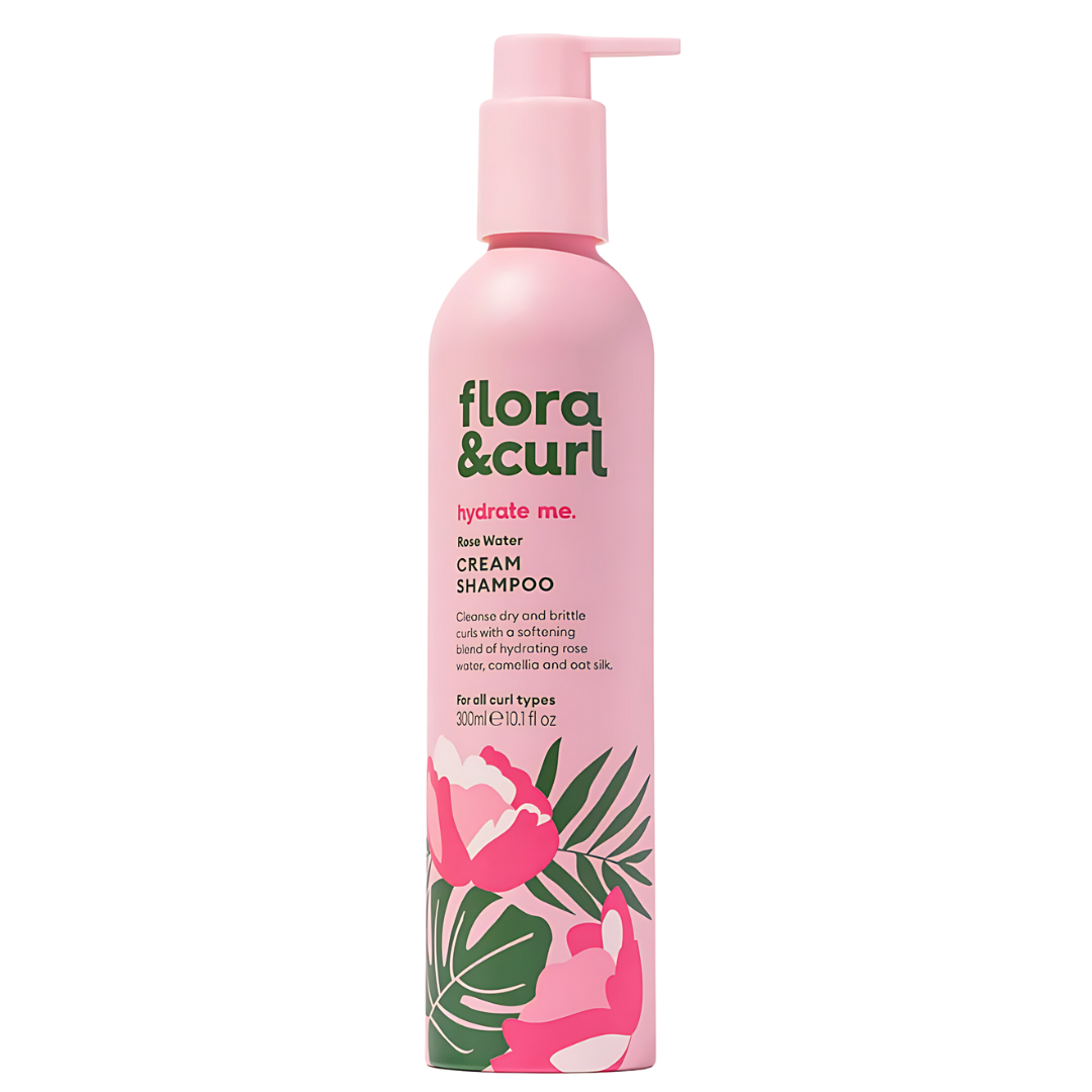 Flora and Curl - Hydrate Me - Rose Water Cream Shampoo 300ml