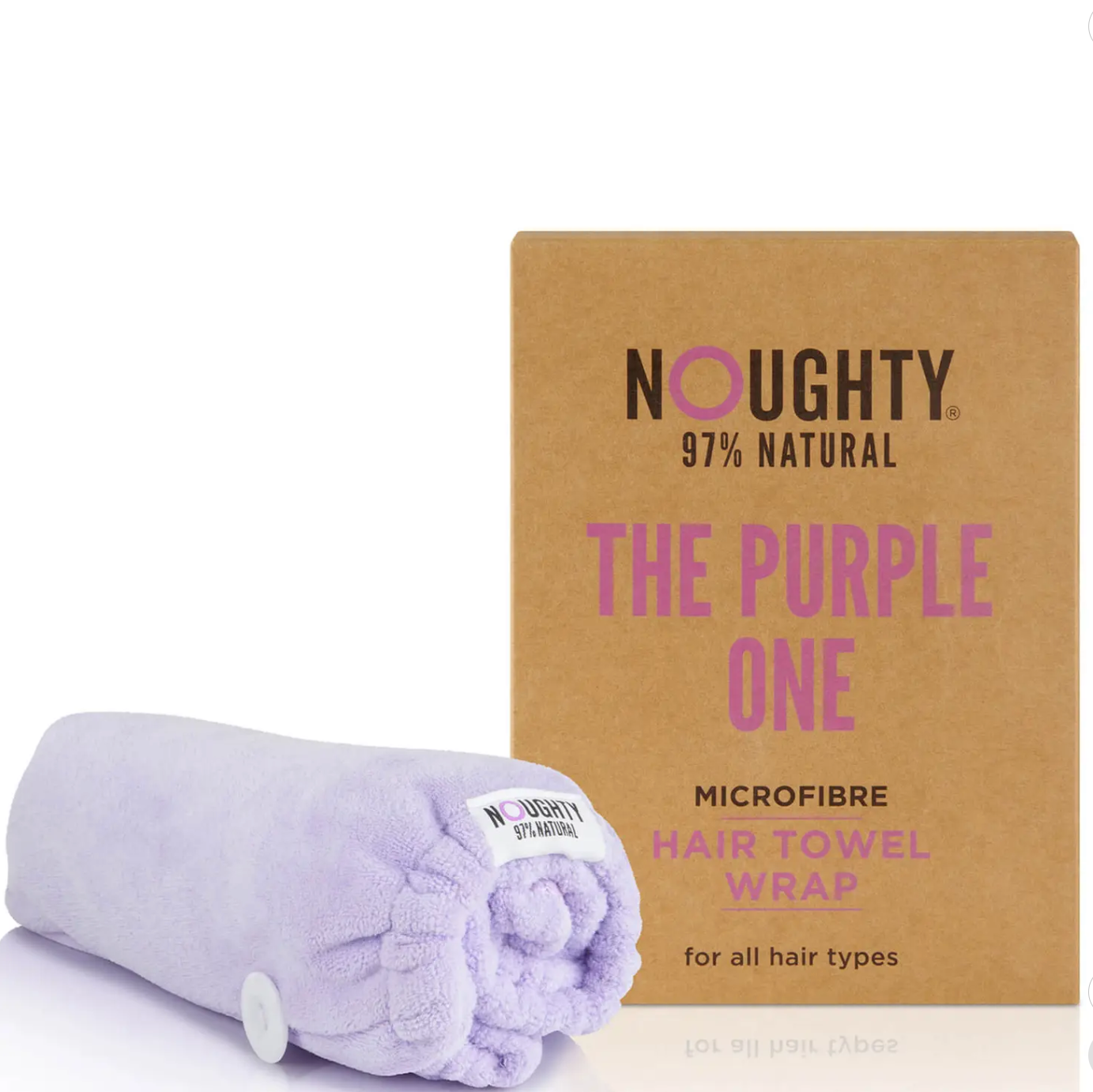 Noughty - Microfibre Hair Towel Wrap - The Purple One