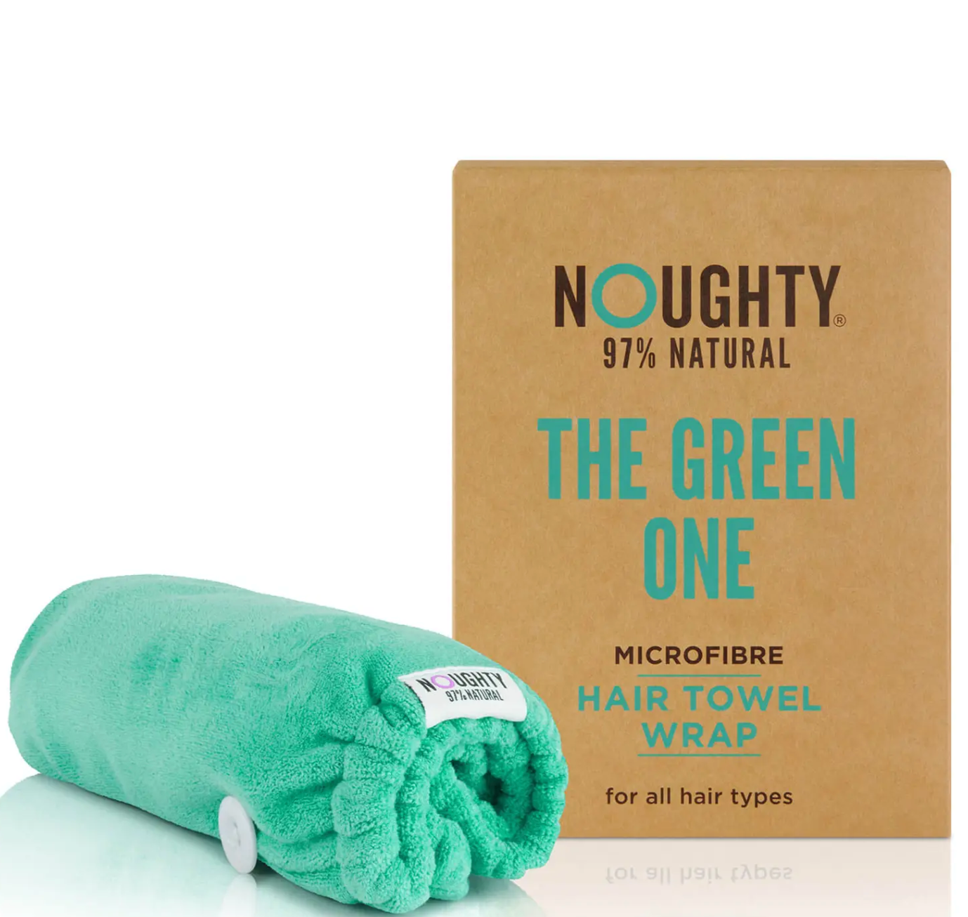 Noughty - Microfibre Hair Towel Wrap - The Green One