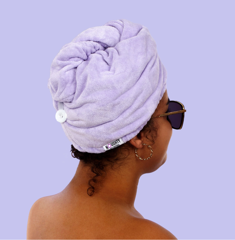 Noughty - Microfibre Hair Towel Wrap - The Purple One